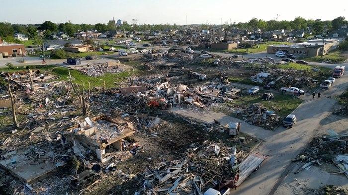 美国艾奥瓦州多地遭龙卷风袭击